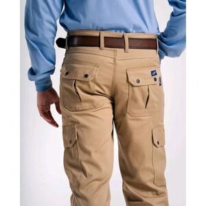 LAPCO FR Mens 38x36 Flame Resistant Cargo Work Pants Khaki CAT 2 P-INCKHT9 NWT